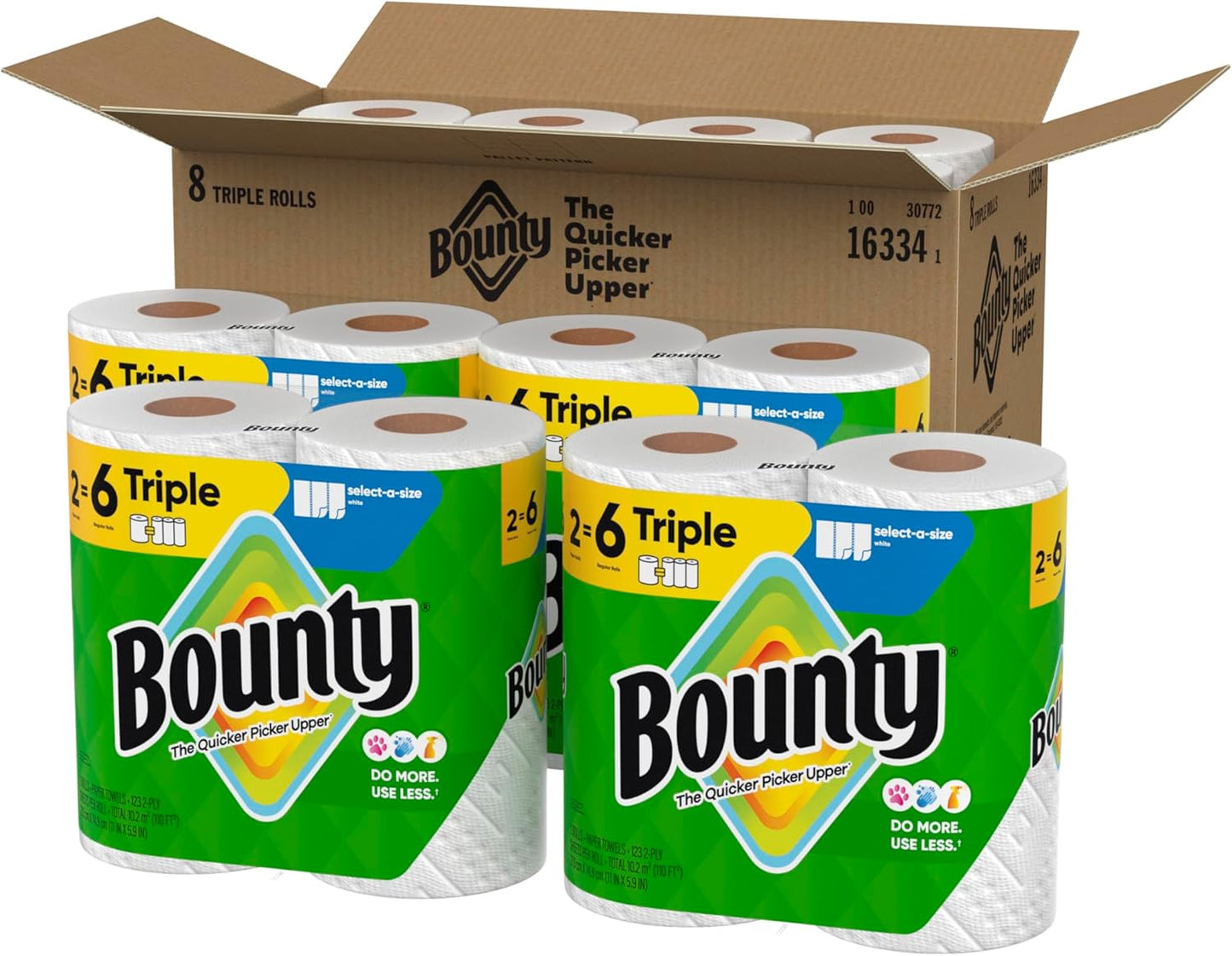 Select-A-Size Paper Towels, White, 8 Triple Rolls = 24 Regular Rolls