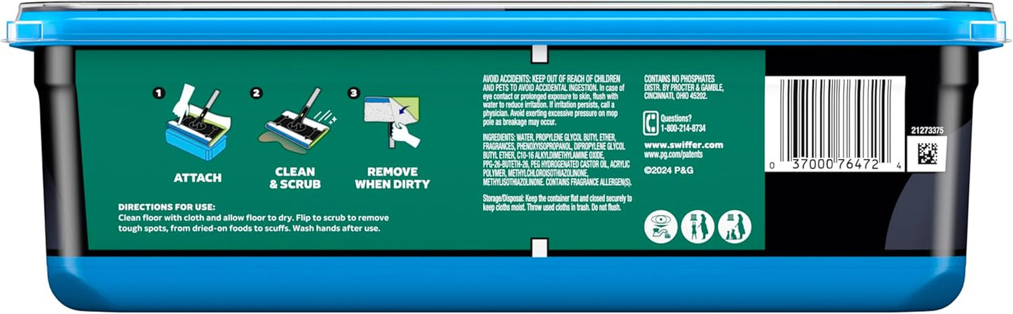 Sweep + Mop, Wet Pads Refill, Floor Cleaner, Cleaning Cloths, Heavy Duty, Fresh, 20Ct