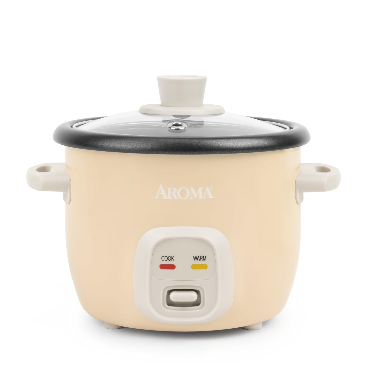 Aroma 1-Qt Mini Rice Cooker 2-Cup Uncooked Soup Oatmeal Auto Keep-Warm Milk Tea