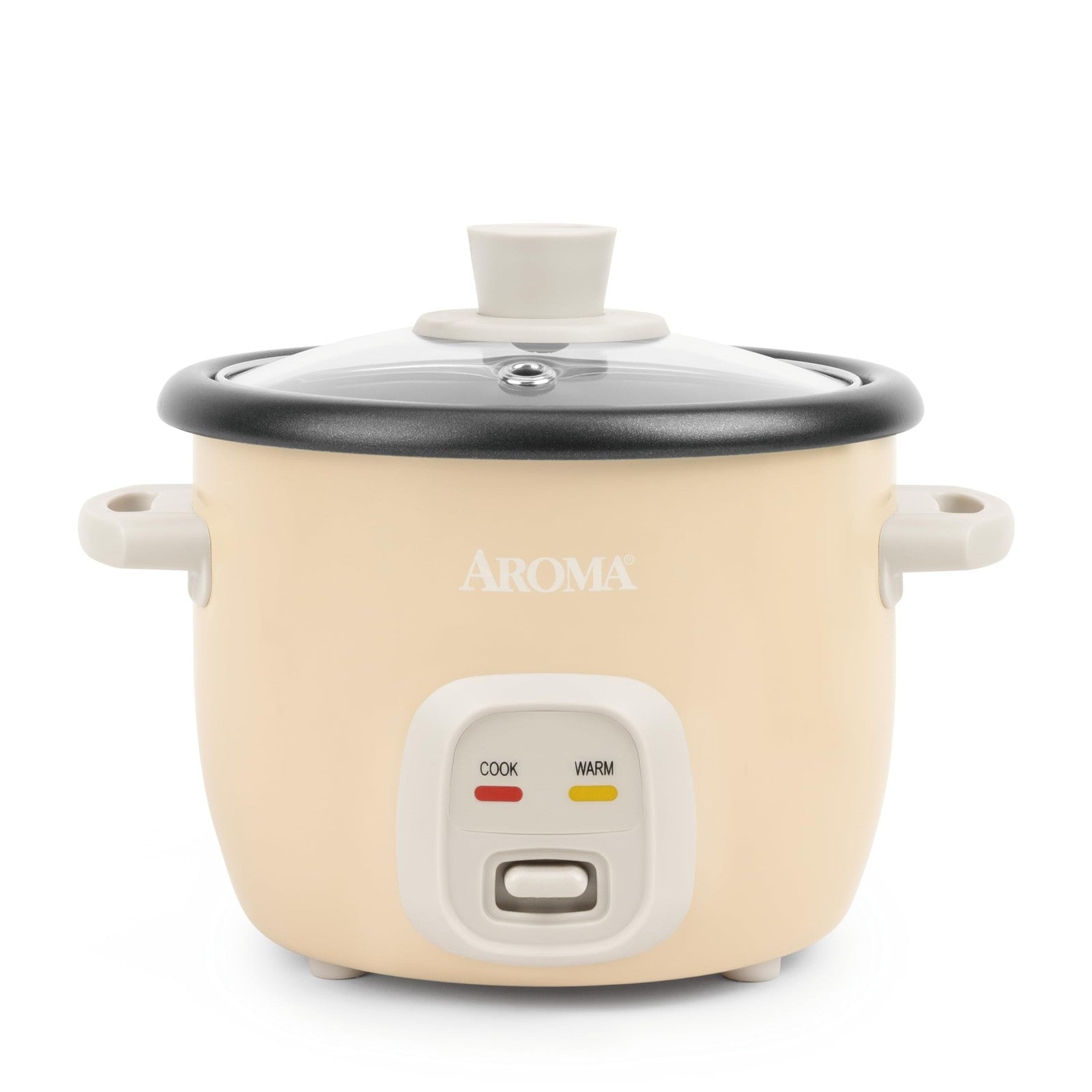 Aroma 1-Qt Mini Rice Cooker 2-Cup Uncooked Soup Oatmeal Auto Keep-Warm Milk Tea
