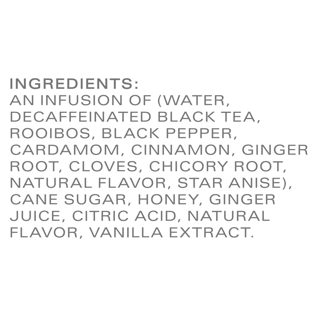 Decaf Chai Latte, Black Tea Concentrate, Easy-To-Serve Chai Tea for Everyday Lattes, Hot or Iced Tea and Mocktails, 32 Oz Tea Mix Carton