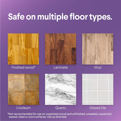 Scentiva Disinfecting Wet Mop Pad, Disposable Mop Heads, Multi-Surface Floor Wipes, Lavender and Jasmine, 2 Packs, 24 Wet Refills per Pack (Package May Vary)