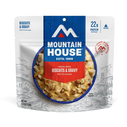 Biscuits & Gravy | Freeze Dried Backpacking & Camping Food | 2 Servings
