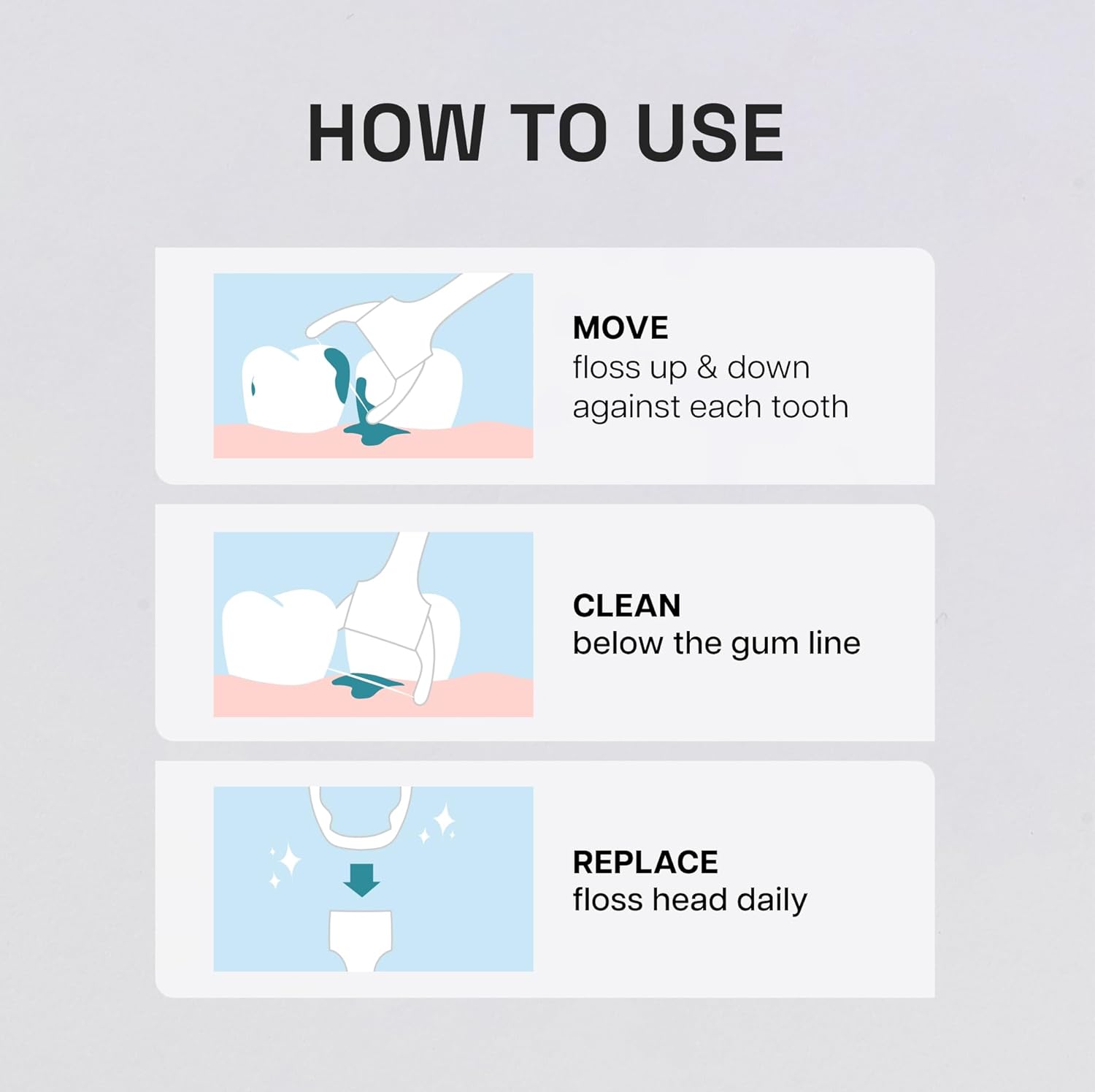 Ultraclean Access Flosser Refill Heads, Mint, Plaque Remover for Teeth, Shred Resistant, for Hard to  Areas, Oral Care, PFAS Free, for Adults & Kids, 1 Pack, 28 Count