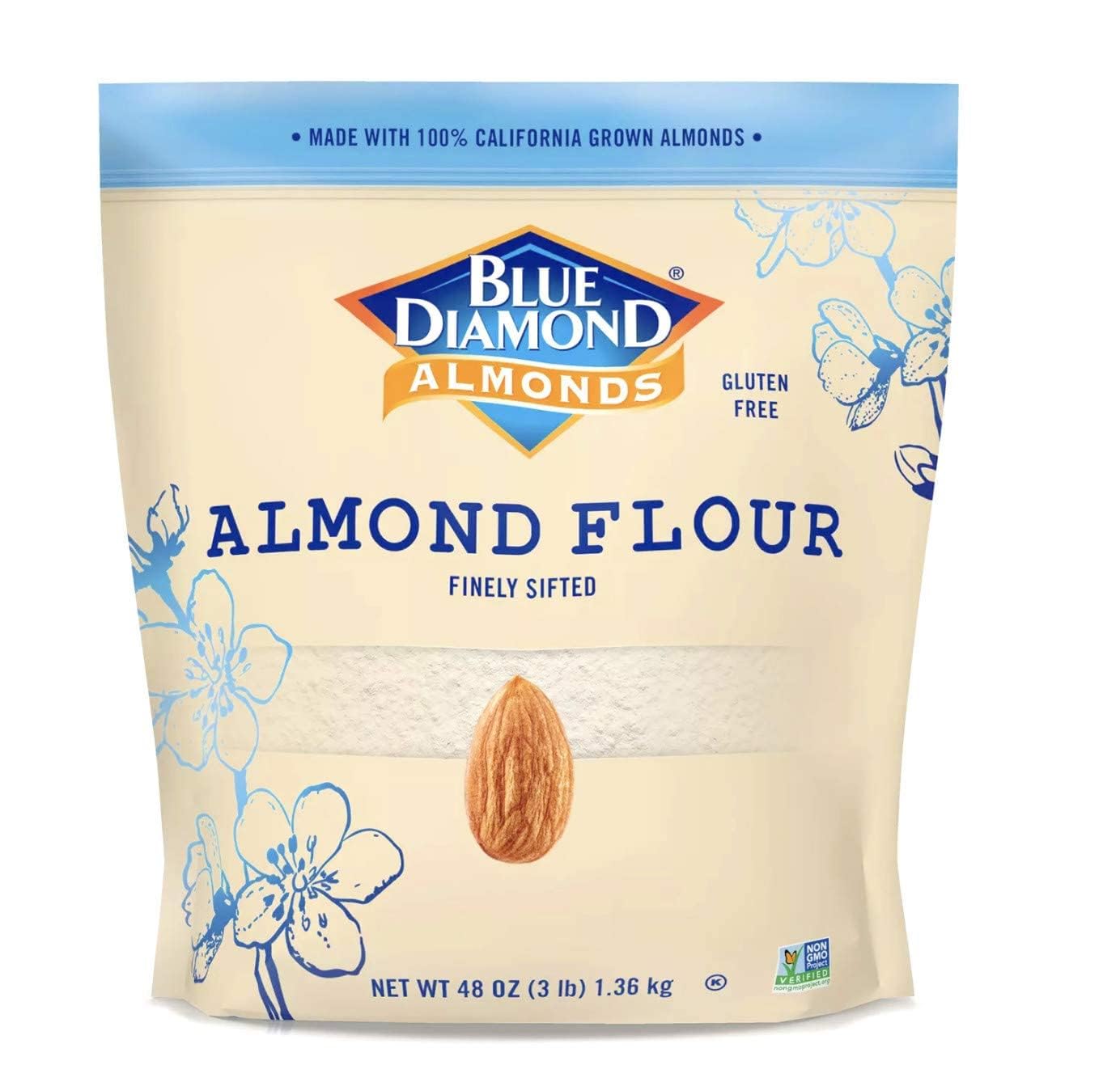 Almond Flour, Gluten Free, Blanched, Finely Sifted, 48 Oz