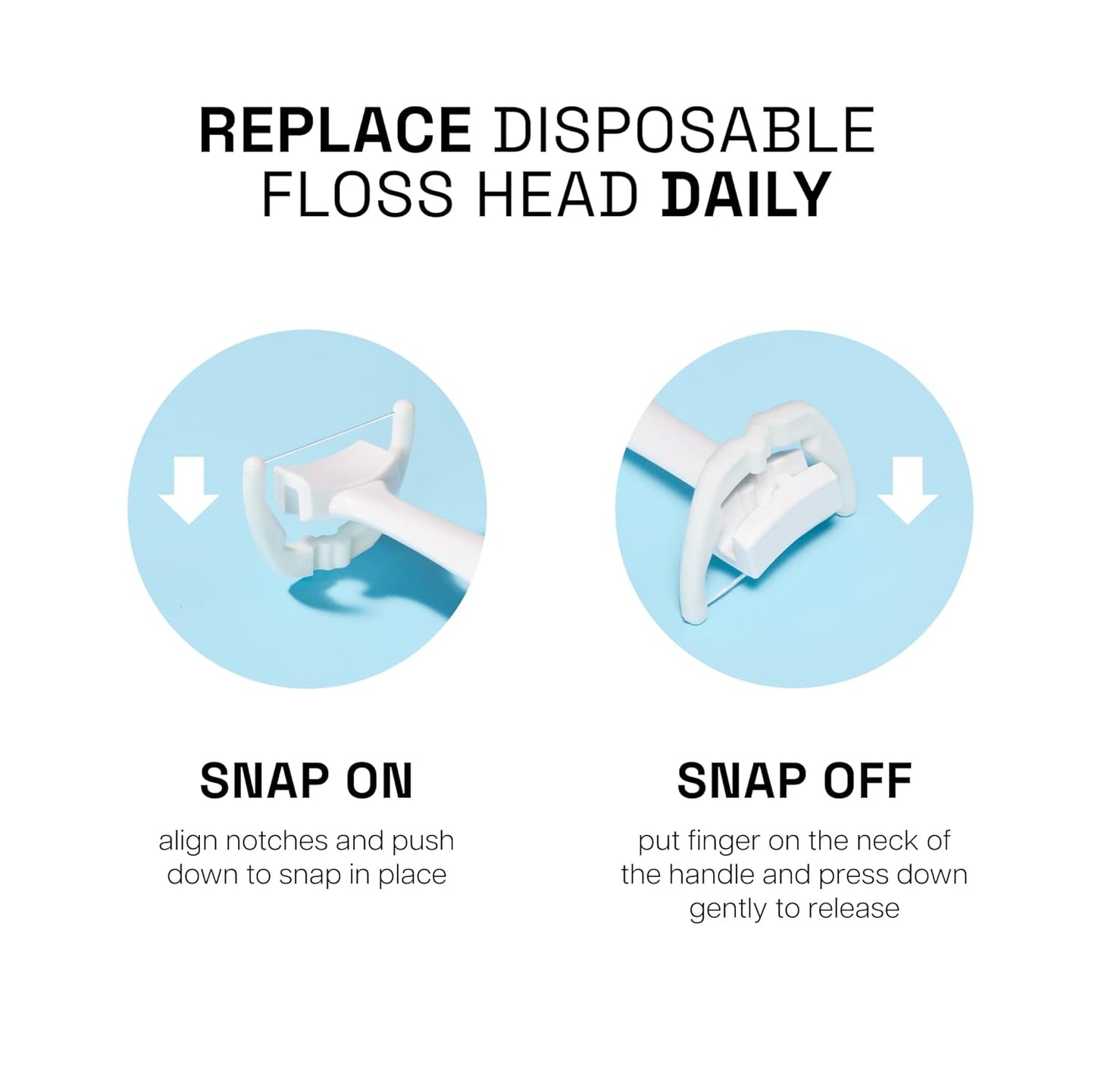 Ultraclean Access Flosser Refill Heads, Mint, Plaque Remover for Teeth, Shred Resistant, for Hard to  Areas, Oral Care, PFAS Free, for Adults & Kids, 1 Pack, 28 Count