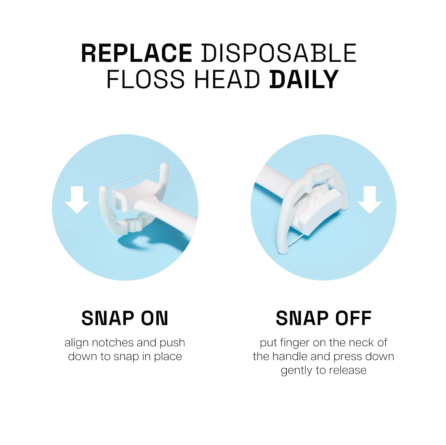 Ultraclean Access Flosser Refill Heads, Mint, Plaque Remover for Teeth, Shred Resistant, for Hard to  Areas, Oral Care, PFAS Free, for Adults & Kids, 1 Pack, 28 Count