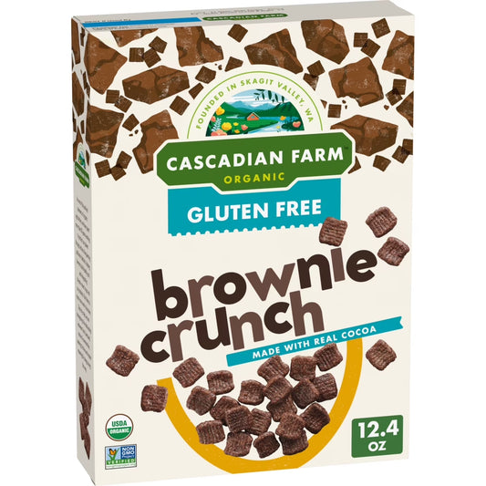 Organic Brownie Crunch Cereal, Gluten Free, Made with Real Cocoa, 12.4 Oz
