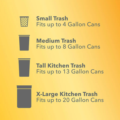 Tall Kitchen Trash Bags 13 Gallon, Gain Original Garbage Bags, Odorshield with Drawstring, 34 Count