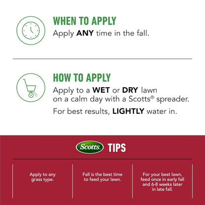 Turf Builder Winterguard Fall Lawn Fertilizer for All Grass Types, 5,000 Sq. Ft., 12.5 Lbs.