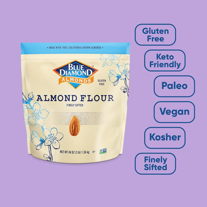 Almond Flour, Gluten Free, Blanched, Finely Sifted, 48 Oz