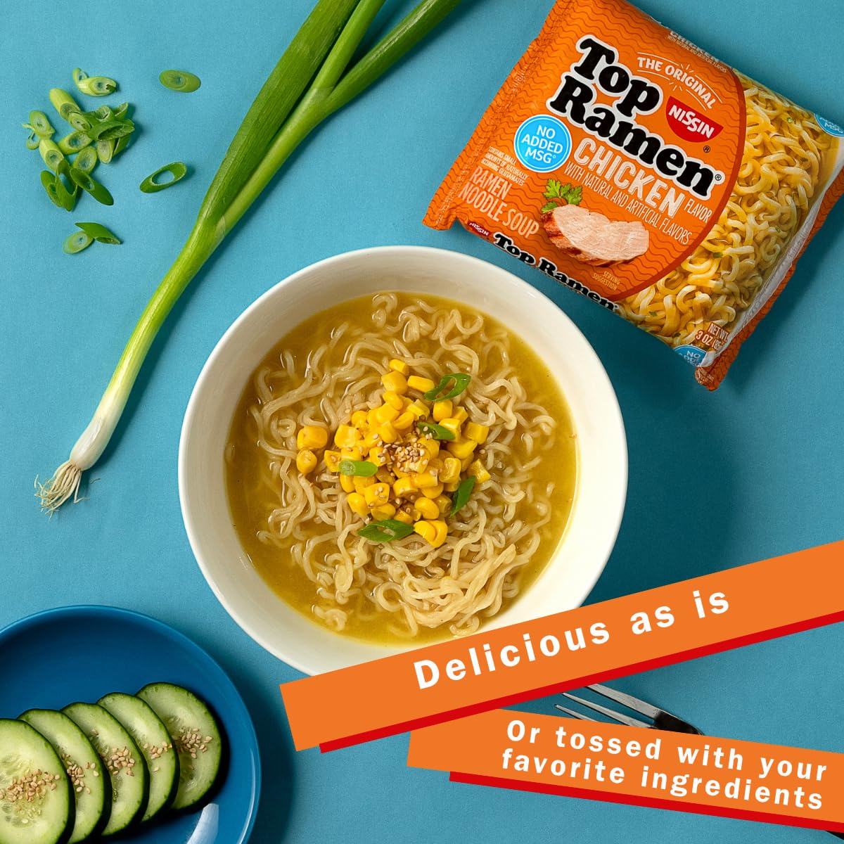 Top Ramen Noodle Soup, Chicken, 3 Ounce (Pack of 24)