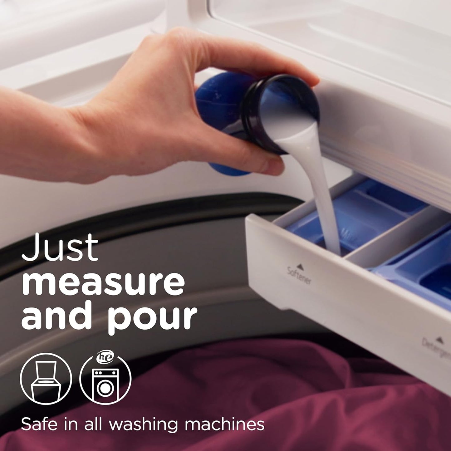 Ultra Soft Fabric Softener Liquid, Bliss, Sparkling Amber and Rose, 93 Fl Oz, 138 Loads