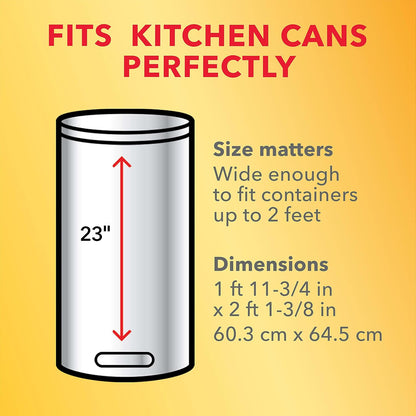 Tall Kitchen Trash Bags 13 Gallon, Gain Original Garbage Bags, Odorshield with Drawstring, 34 Count