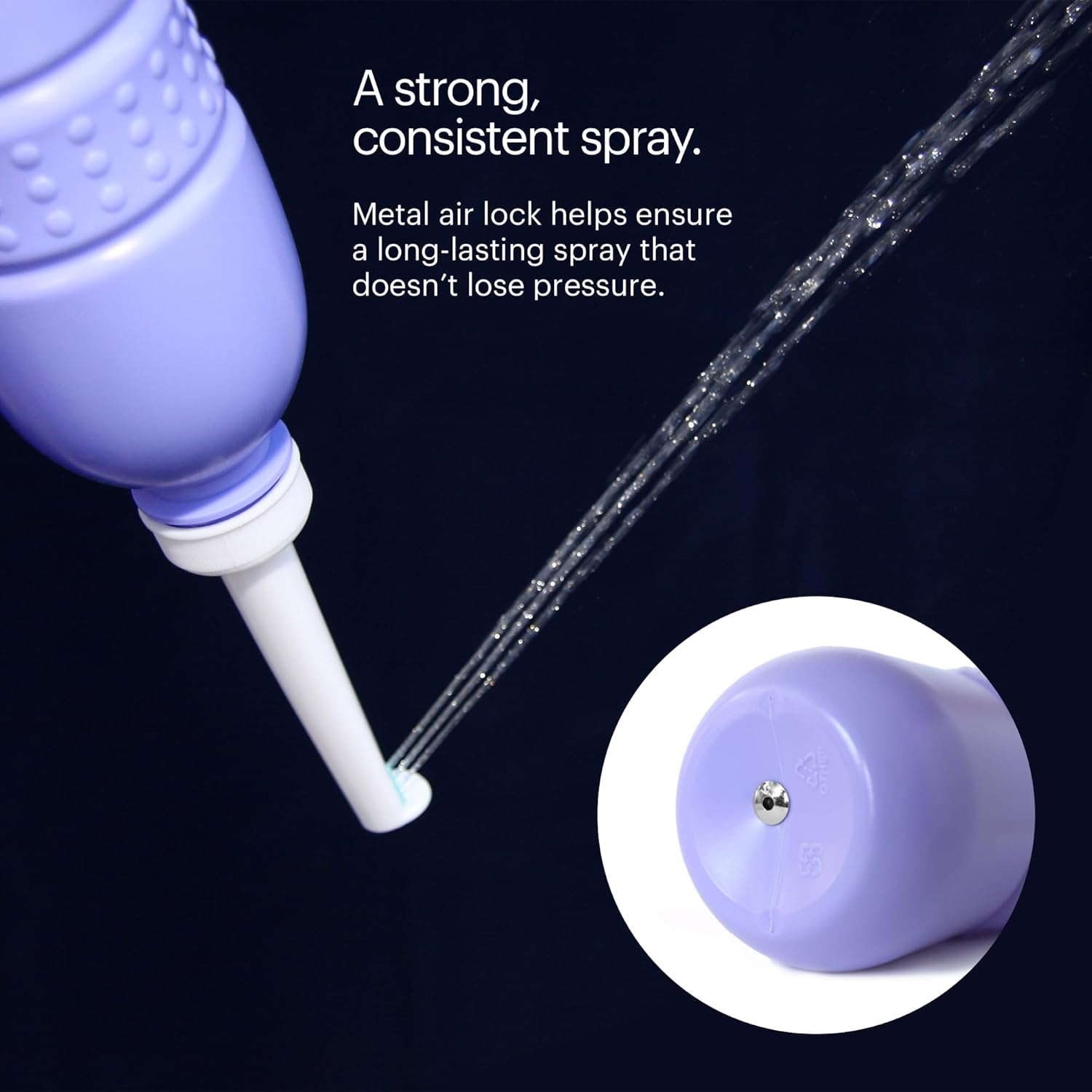 Gospa Travel Bidet GS-70 Easy-To-Use Portable Bidet with Convenient Nozzle Storage, Travel Bag, 400 Ml Capacity, and Angled Nozzle Spray