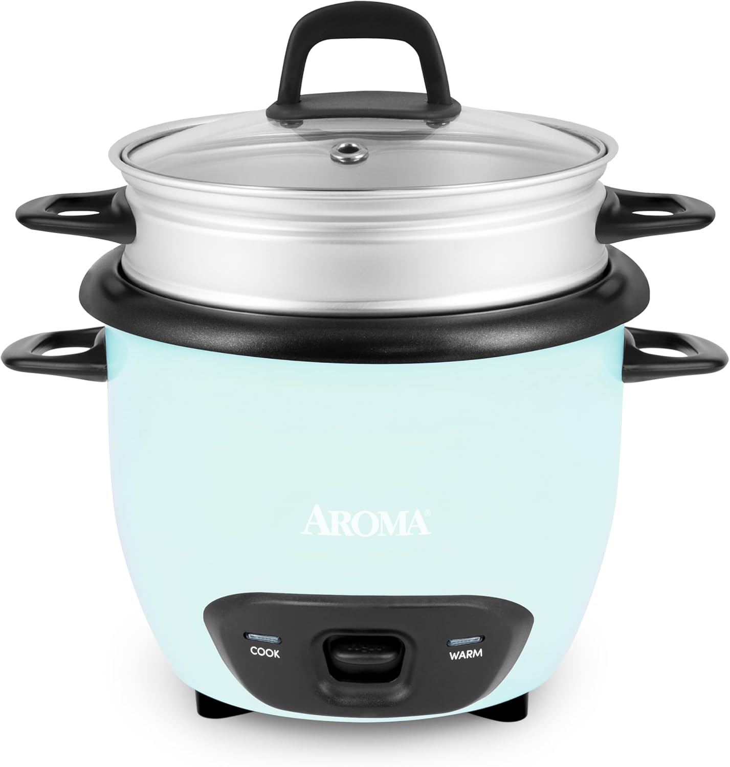 ® 6-Cup (Cooked) / 1.5Qt. Rice & Grain Cooker (ARC-743-1NGBL), Light Blue