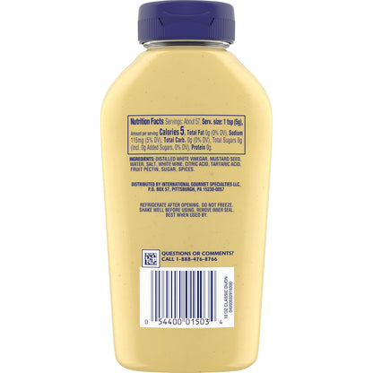 Dijon Mustard, 10 Oz. Squeeze Bottle