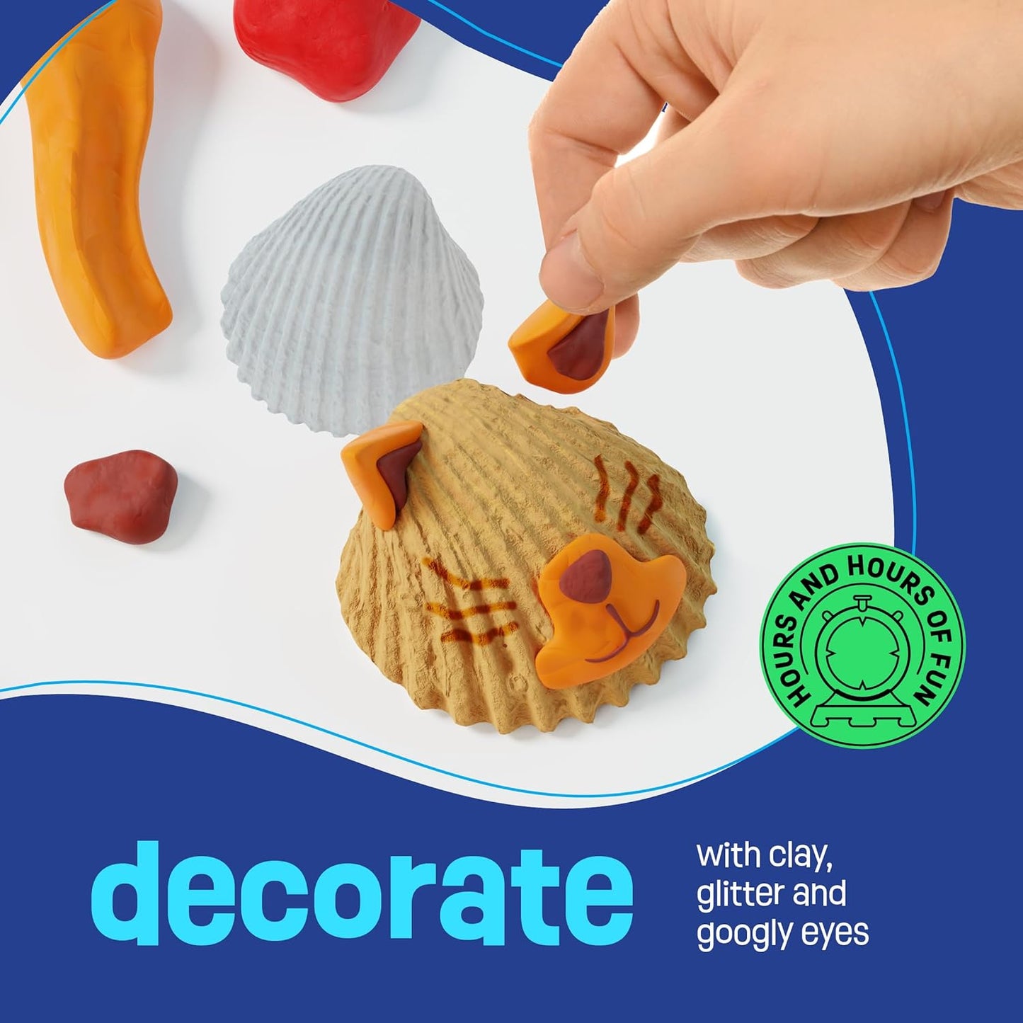 Kids Sea Shell Painting Kit - Arts & Crafts Christmas Gifts for Boys and Girls - Craft Activities Kits - Creative Art Activity Gift Toys for Age 6, 7, 8, 9, 10, 11 & 12 Year Old 8-12