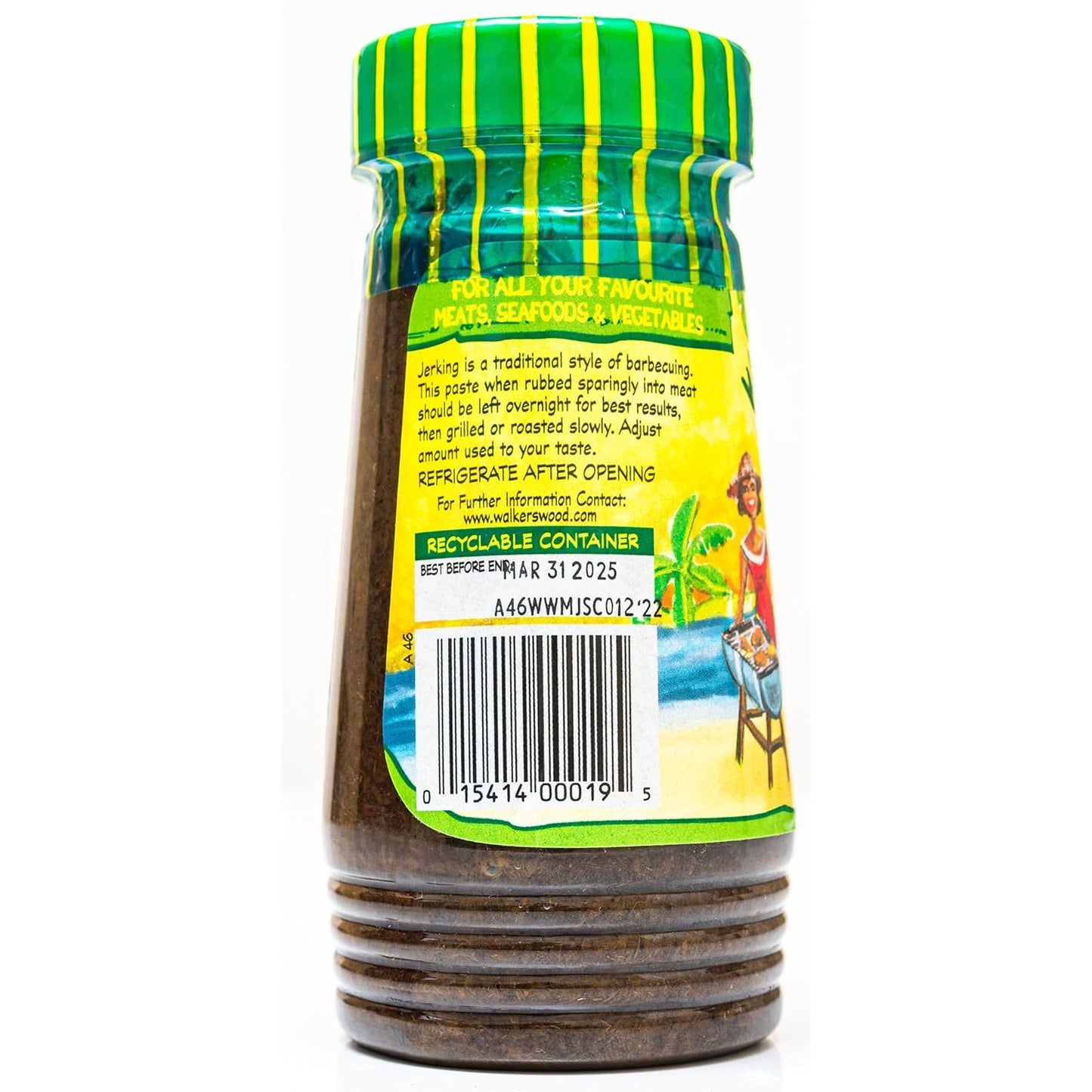 Traditional Jamaican Jerk Seasoning, Mild, 10 Oz