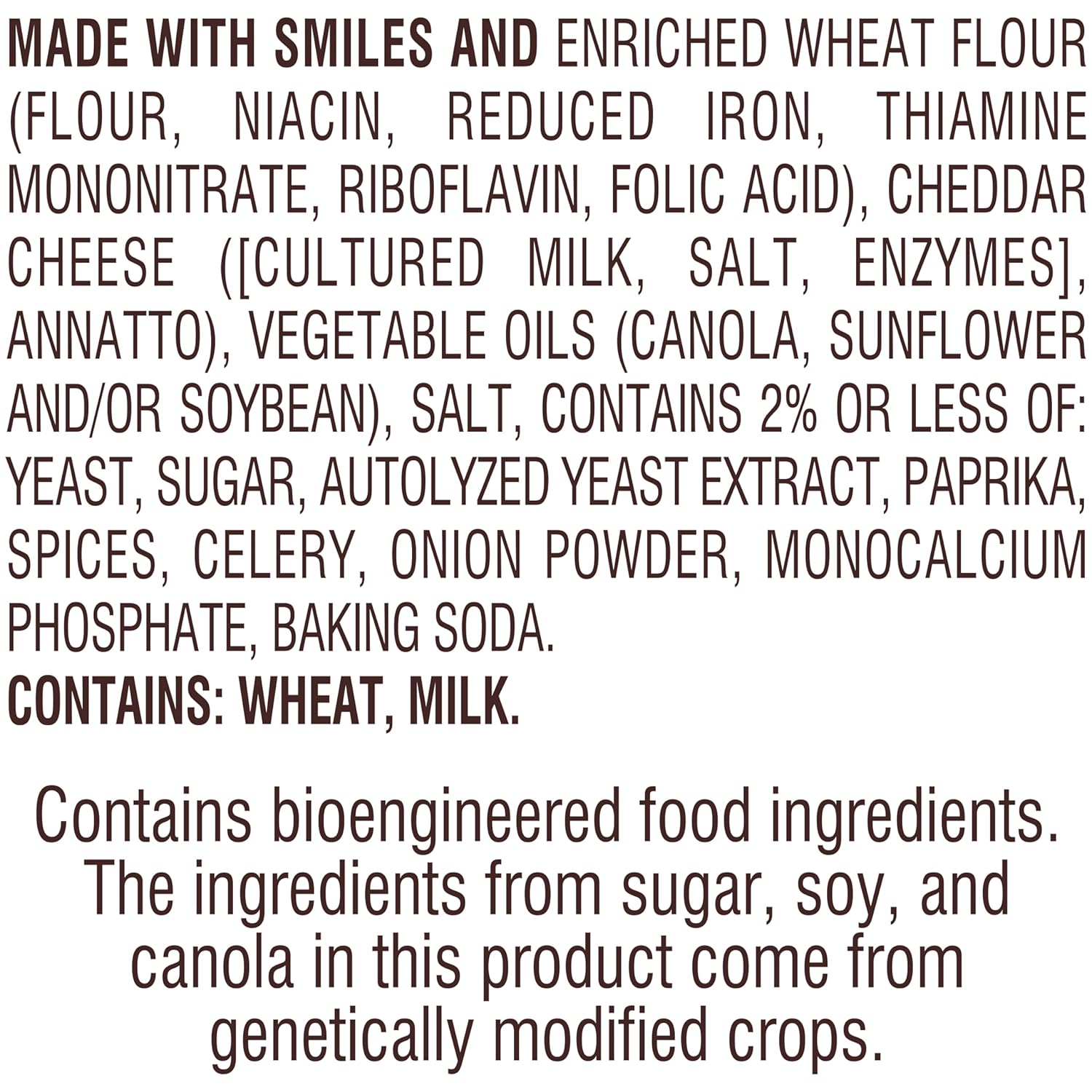 Cheddar Crackers, 1.5 Oz. Snack Packs, 30 Count