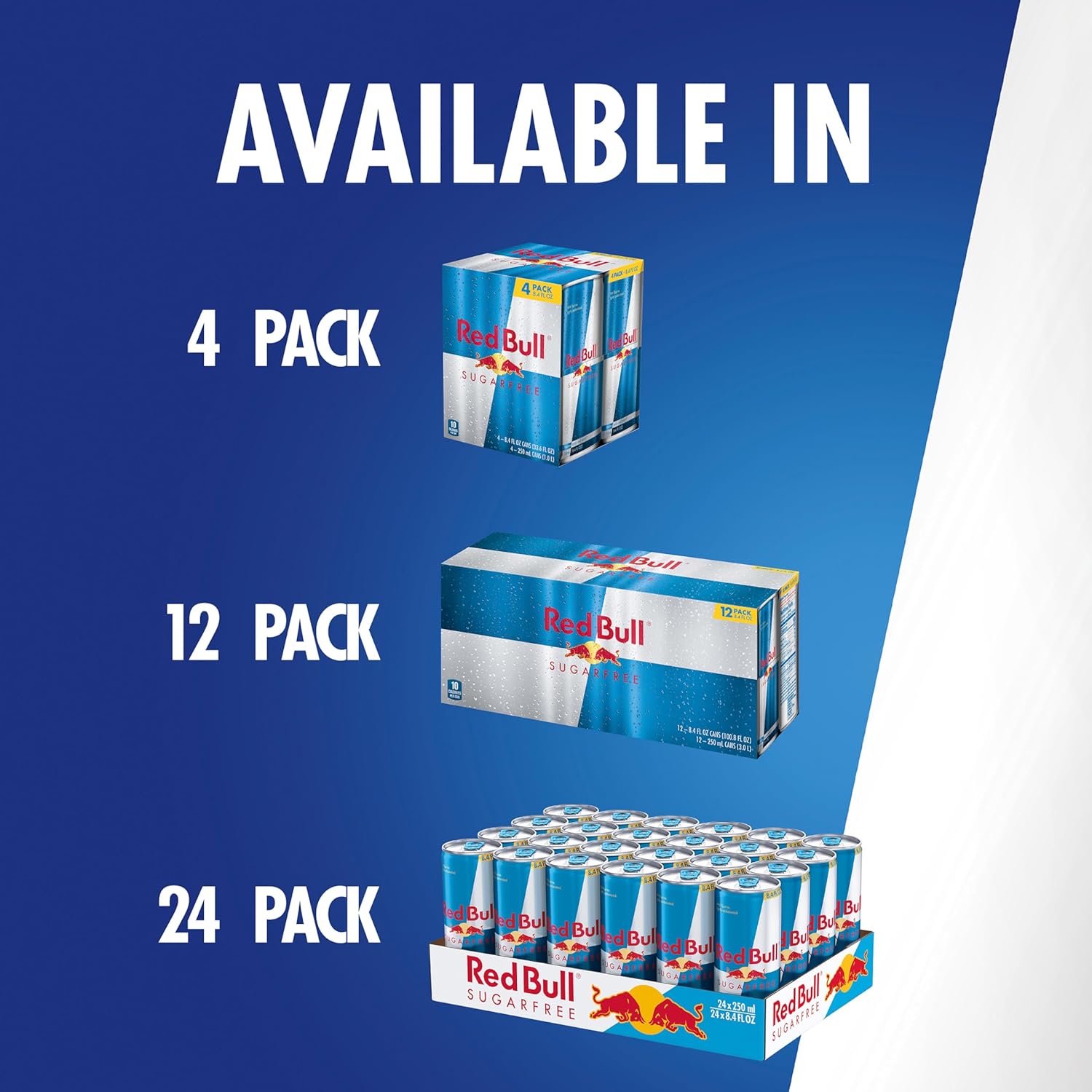 Sugar Free Energy Drink, 8.4 Fl Oz, 24 Cans (6 Packs of 4)