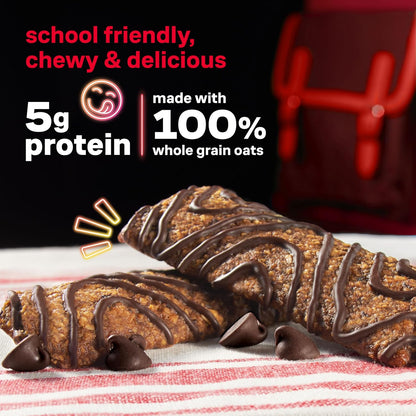 Kids Snacks, Chocolate Chip Bar, Tree Nut and Peanut Free, Gluten Free, Whole Grains and Oats, 5G Protein, 5 Count