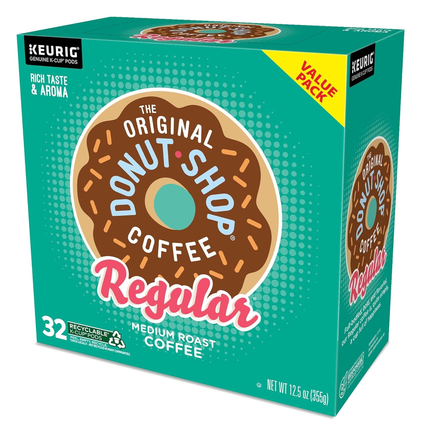 Regular, Single-Serve Keurig K-Cup Pods, Medium Roast Coffee Pods, 32 Count
