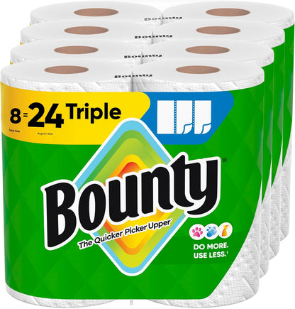 Select-A-Size Paper Towels, White, 8 Triple Rolls = 24 Regular Rolls
