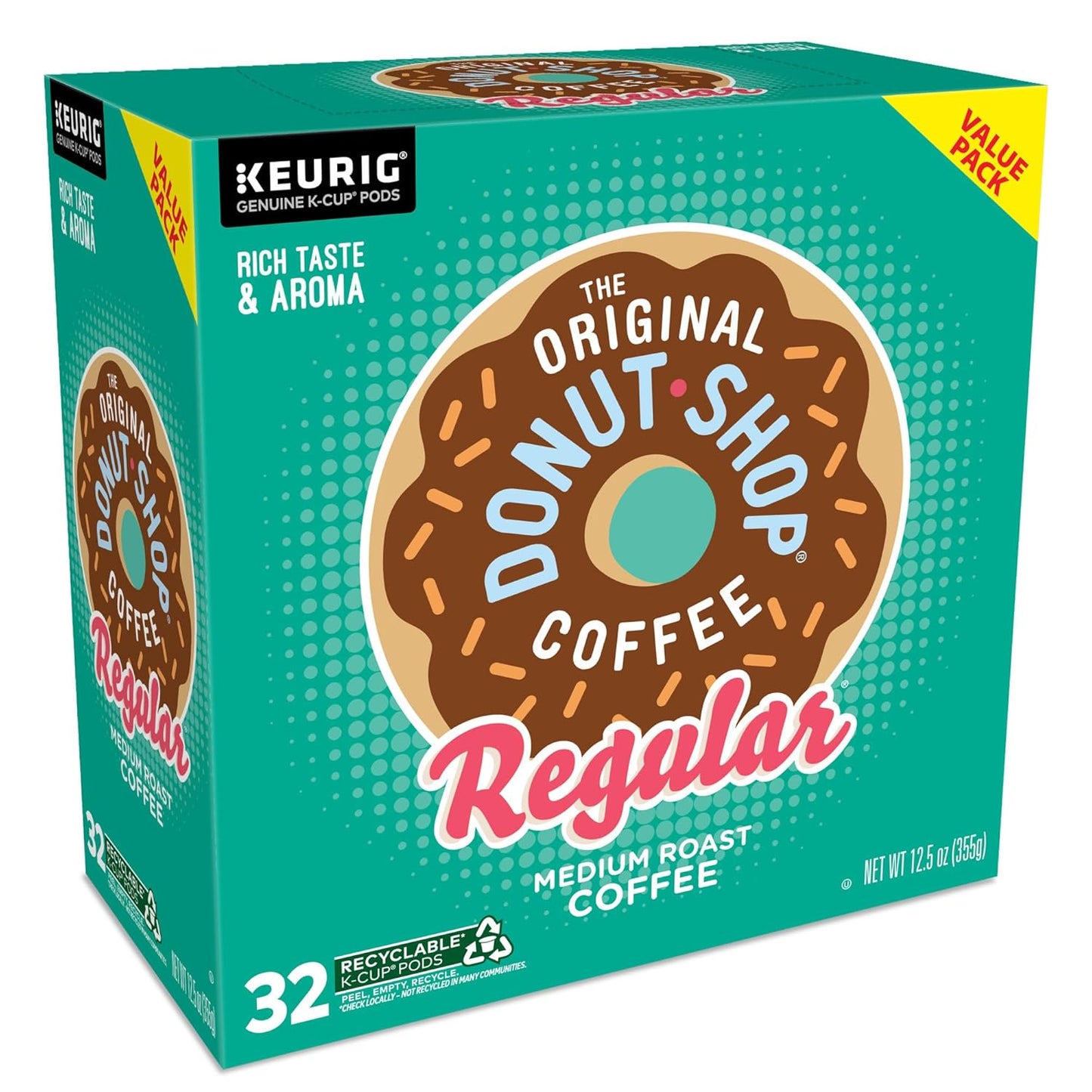 Regular, Single-Serve Keurig K-Cup Pods, Medium Roast Coffee Pods, 32 Count