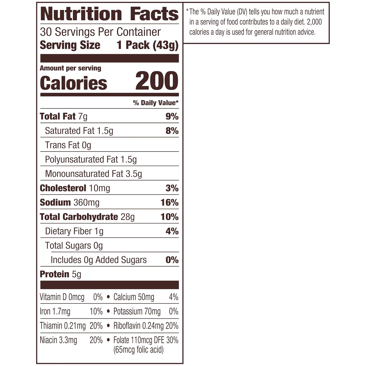 Cheddar Crackers, 1.5 Oz. Snack Packs, 30 Count