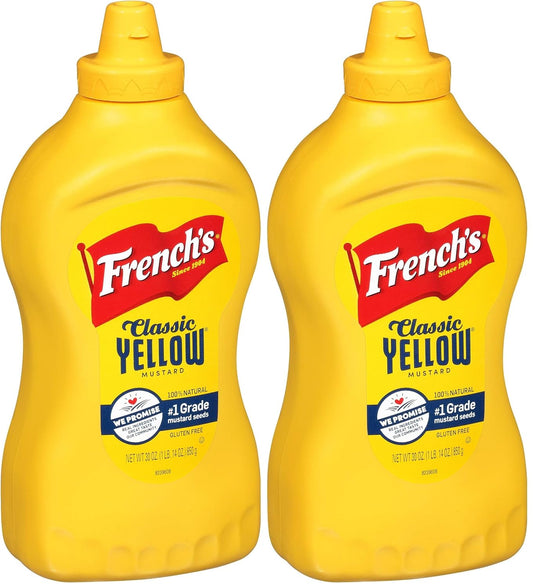 Classic Yellow Mustard, 30 Oz (Pack of 2)