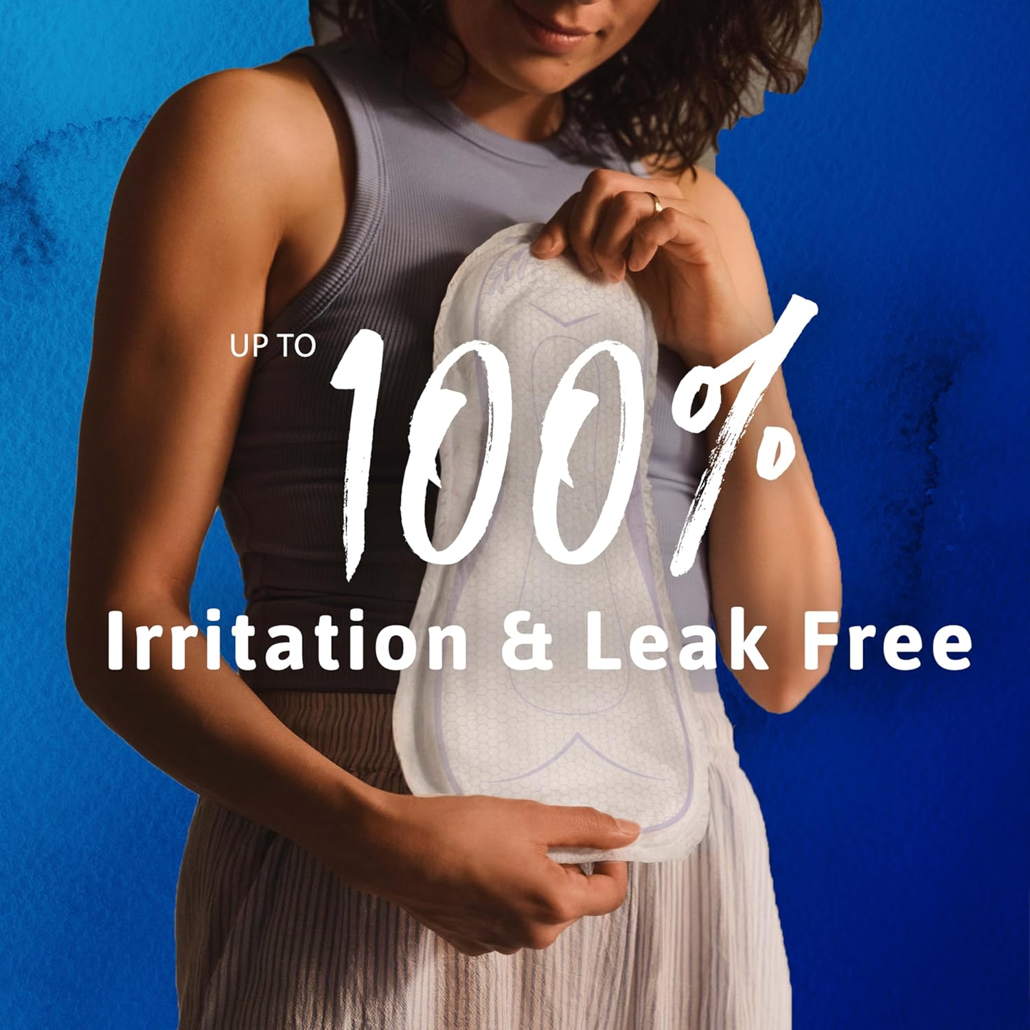 Sensitive Care Extra Coverage Overnight Incontinence Pads for Women, Bladder Control and Postpartum, Aloe and Vitamin E Infused, 48 Count