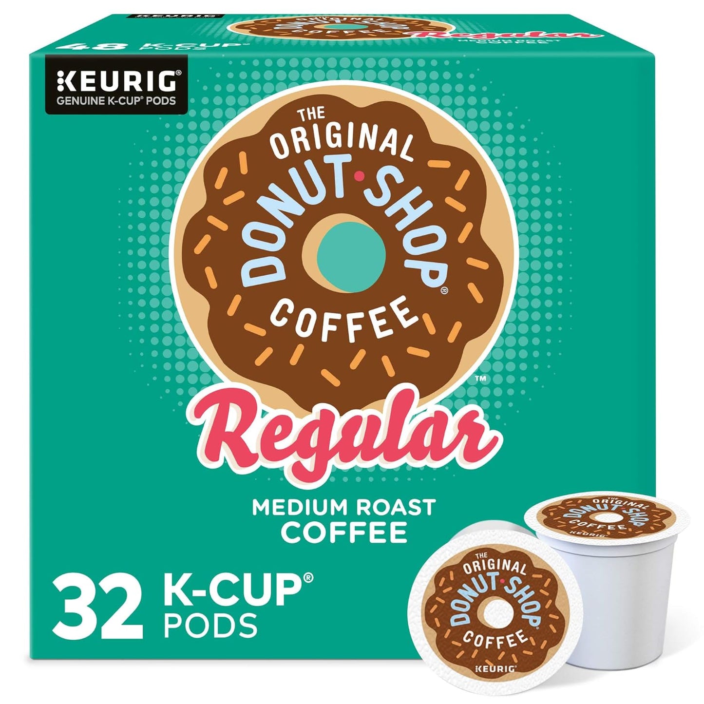 Regular, Single-Serve Keurig K-Cup Pods, Medium Roast Coffee Pods, 32 Count