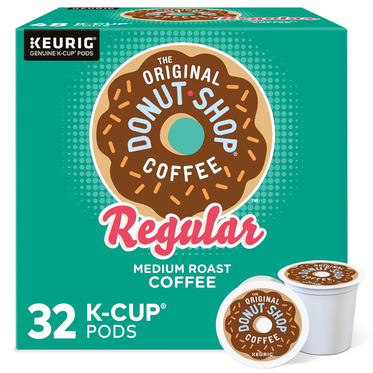Regular, Single-Serve Keurig K-Cup Pods, Medium Roast Coffee Pods, 32 Count