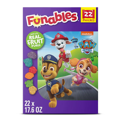 Fruity Snacks, PAW Patrol, Assorted Fruit, Flavored Snacks, 0.8 Oz 22 Ct