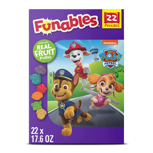 Fruity Snacks, PAW Patrol, Assorted Fruit, Flavored Snacks, 0.8 Oz 22 Ct