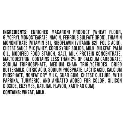 Kraft Easy Mac Original Mac & Cheese Macaroni and Cheese Dinner Microwavable Dinner, 18 Ct Packets