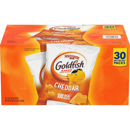 Cheddar Crackers, 1.5 Oz. Snack Packs, 30 Count
