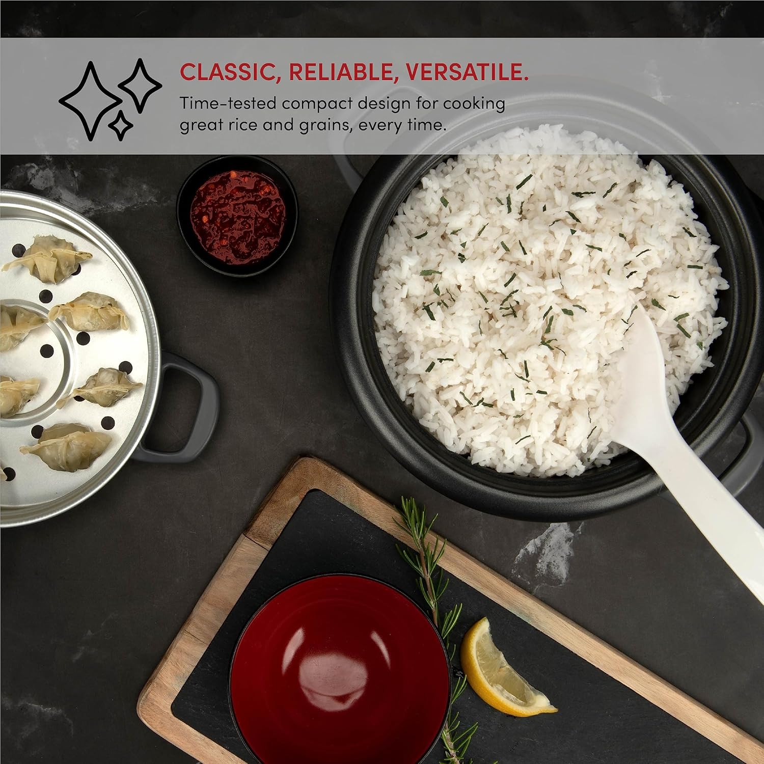 ® 6-Cup (Cooked) / 1.5Qt. Rice & Grain Cooker (ARC-743-1NGBL), Light Blue