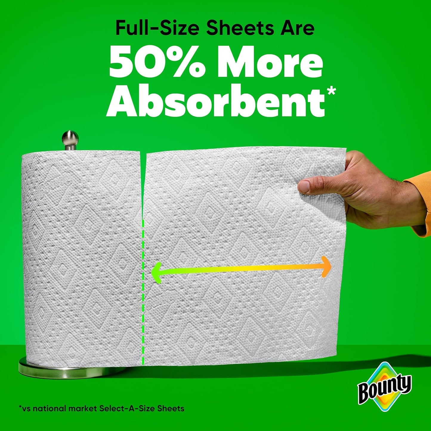 Full Sheet Paper Towels, White, 2 Triple Rolls = 6 Regular Rolls (Packaging May Vary)
