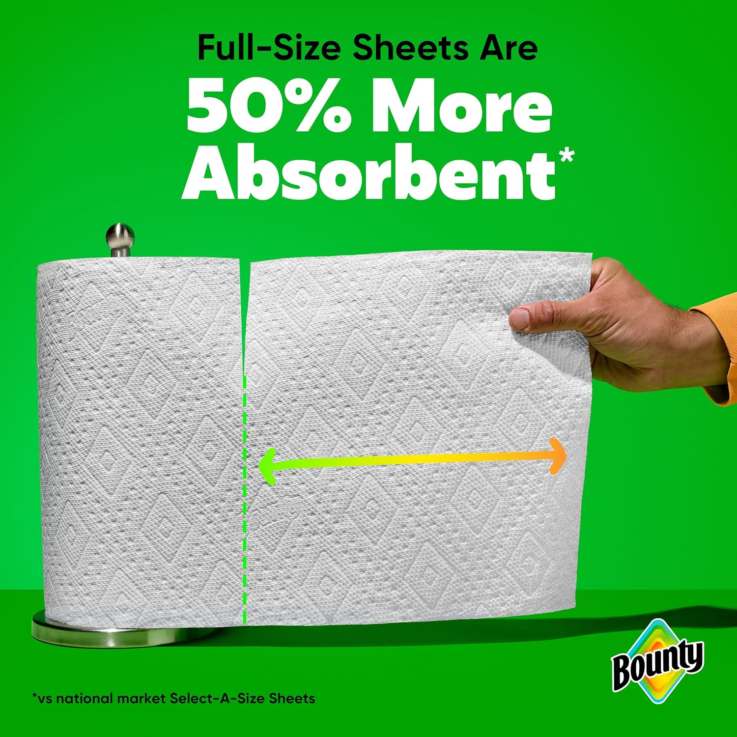 Full Sheet Paper Towels, White, 2 Triple Rolls = 6 Regular Rolls (Packaging May Vary)