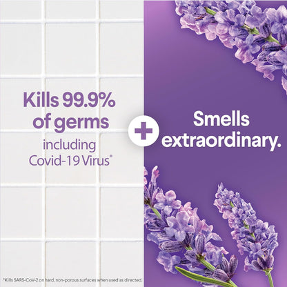 Scentiva Disinfecting Wet Mop Pad, Disposable Mop Heads, Multi-Surface Floor Wipes, Lavender and Jasmine, 2 Packs, 24 Wet Refills per Pack (Package May Vary)