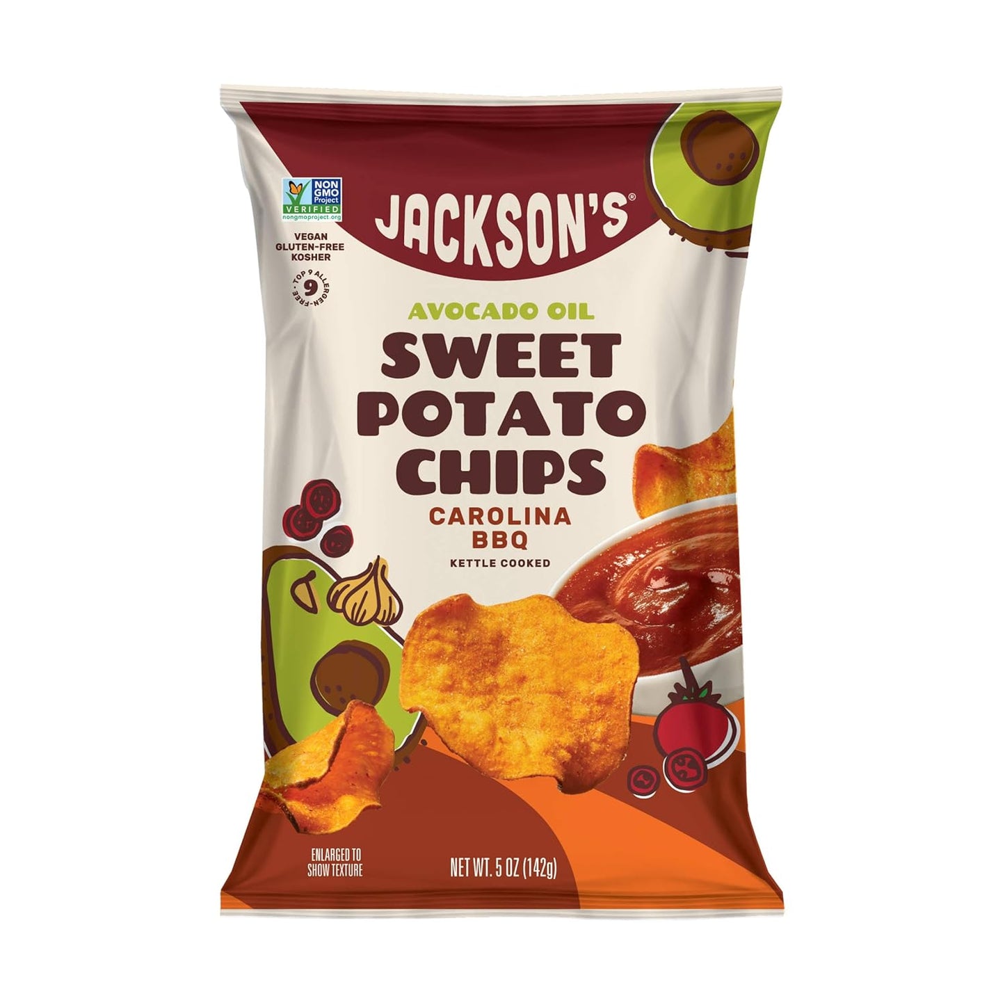 Jacksons Chips Chips Swt Pot Carolina Bbq 5 OZ
