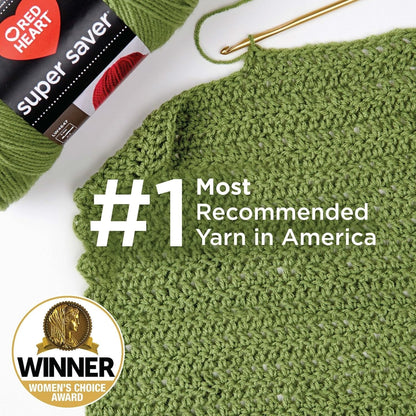 Red Heart Super Saver White Yarn - 3 Pack of 198G/7Oz - Acrylic - 4 Medium (Wors