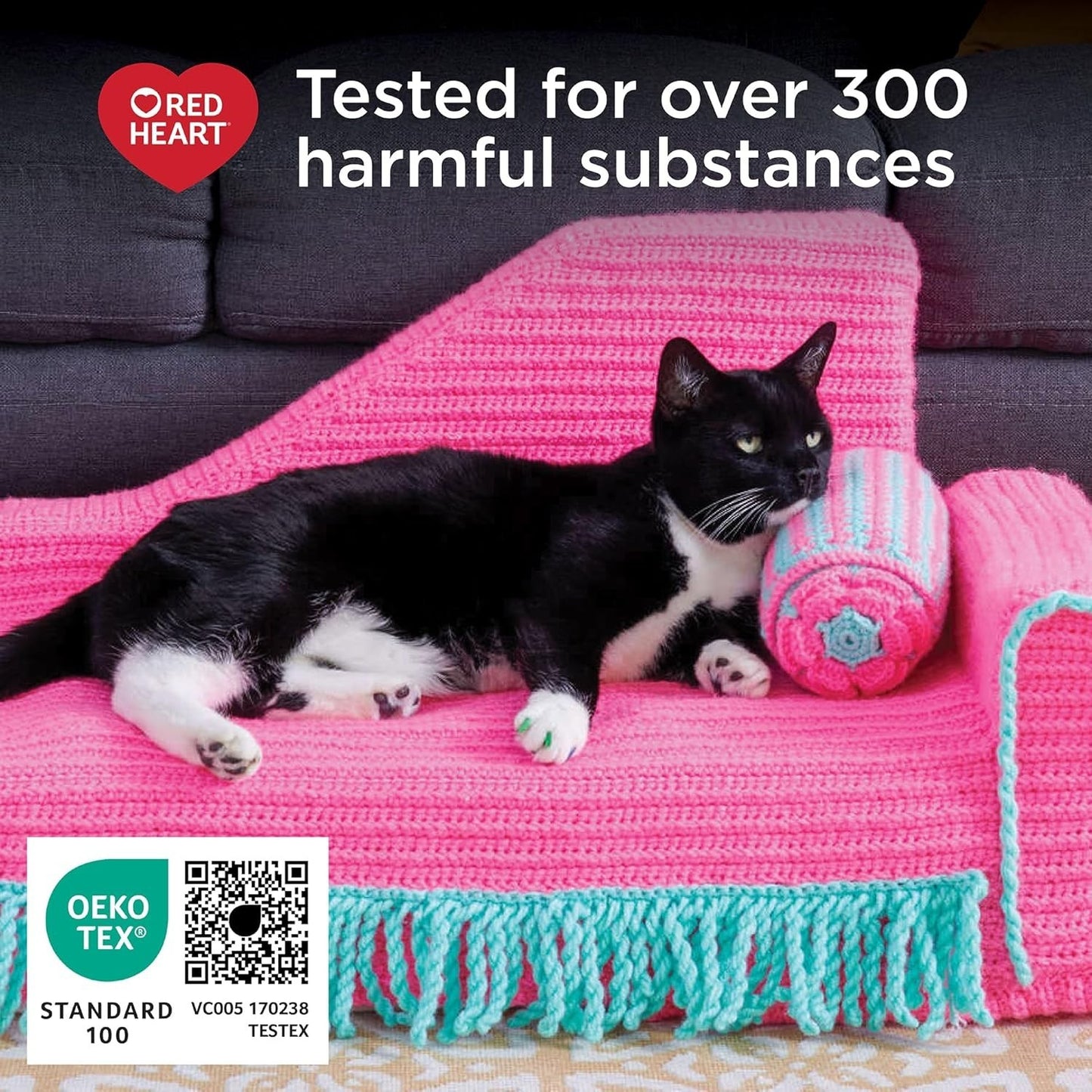 Red Heart Super Saver White Yarn - 3 Pack of 198G/7Oz - Acrylic - 4 Medium (Wors