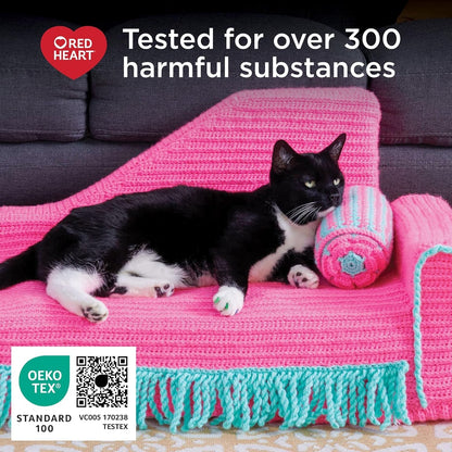 Red Heart Super Saver White Yarn - 3 Pack of 198G/7Oz - Acrylic - 4 Medium (Wors